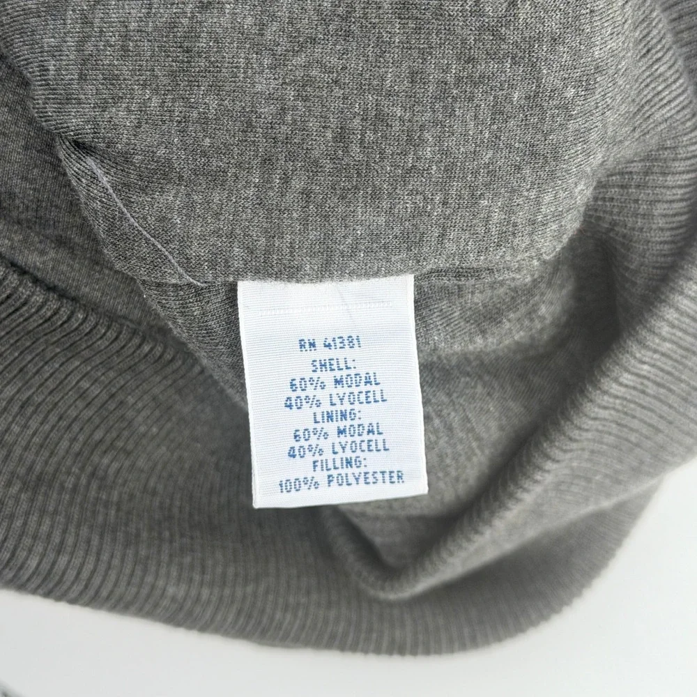 Polo Golf Ralph Lauren Mens Large Gray Quilted‎ Puffer Vest Modal Lyocell Blend